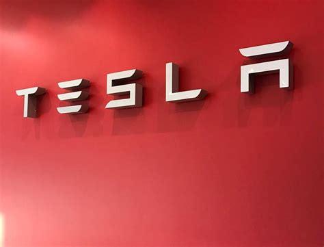 Tesla Logo Red