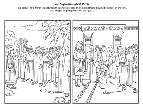 Joseph Forgives Coloring Pages