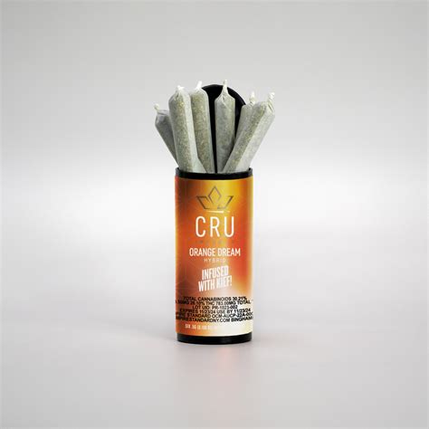 Cru Orange Dream Infused Pre Roll 6 Pack Sativa 30 21 {3g