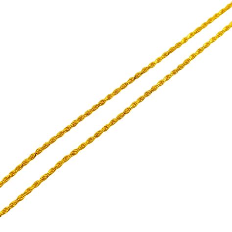 916 GOLD SOLID ROPE CHAIN 5gm Marina Goldsmith