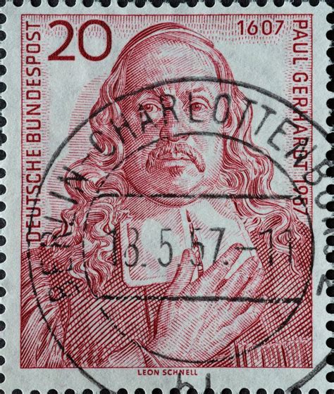 Alemania Alrededor De 1957 Un Sello Postal Impreso En Alemania Que