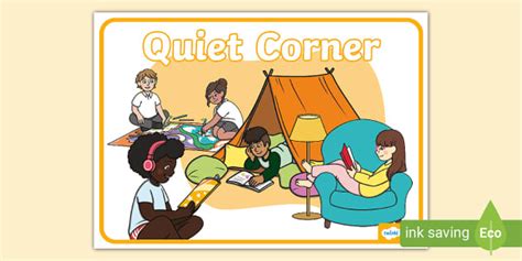 Quiet Corner Display Poster Teacher Made Twinkl