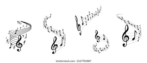 Music Notes On White Background Vector Stock Vector (Royalty Free ...