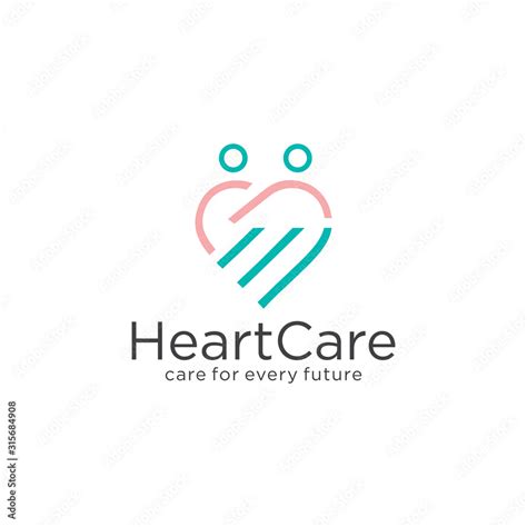 Heart Care Logo Design Heart Love Logo Design Vector Stock Dating Logo Valentine Logo