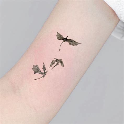 3 Tattoo Temporary Tattoo Dragon Etsy Temp Tattoo Dragons