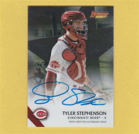 Tyler Stephenson 2015 Bowman S Best AUTOGRAPH Rookie Card