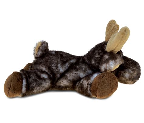 Brownish Lying Moose Super Soft Plush Dollibu