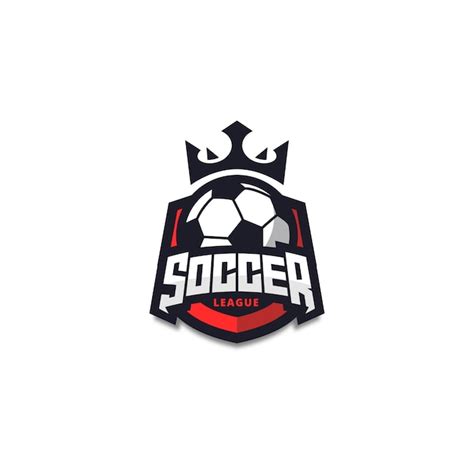Premium Vector Modern Red Soccer Logo Badge