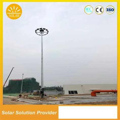 300W 500W High Mast Solar LED Flood Lights Light Pole For Stadium