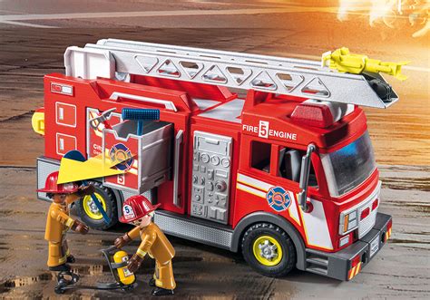 Fire Truck with Flashing Lights - 71233 | PLAYMOBIL®