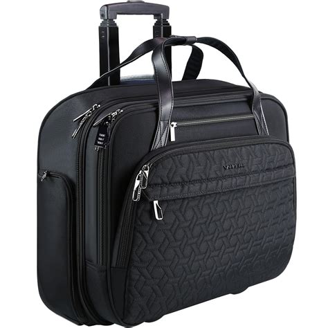 Vankean Rolling Laptop Bag For Women Men Rolling Briefcase Fits Up To