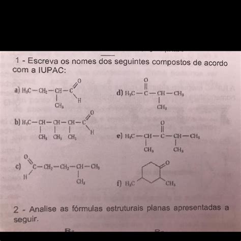 Escreva As F Rmulas Eletr Nicas Dos Seguintes Compostos