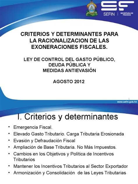 PDF Gasto Tributario Eliminacion De Beneficios Fiscales Guatemala