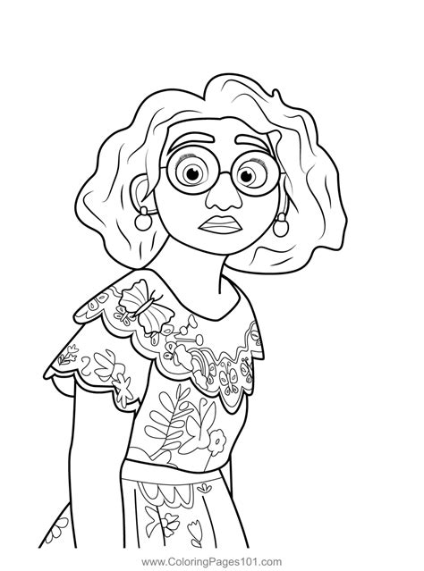 Mirabel Encanto Coloring Page For Kids Free Encanto Printable