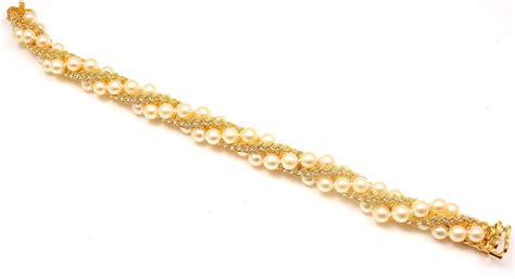 Cartier Pearl Wrapped Yellow Gold Bracelet At 1stdibs Cartier Pearl