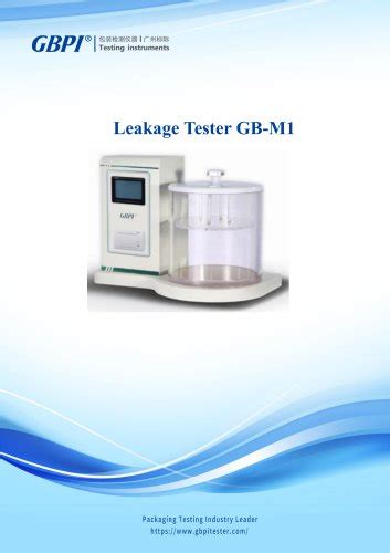 GB M1 Leakage Tester A1 20230511 Guangzhou Biaoji Packaging