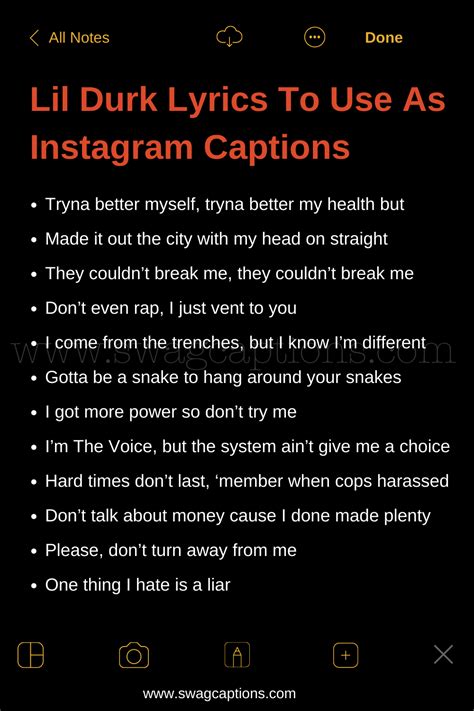 Lil Durk Lyrics To Use As Instagram Captions Artofit