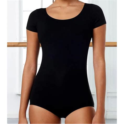 Collant Ballet Meia Manga Body Feminino Adulto Em Helanca Bal