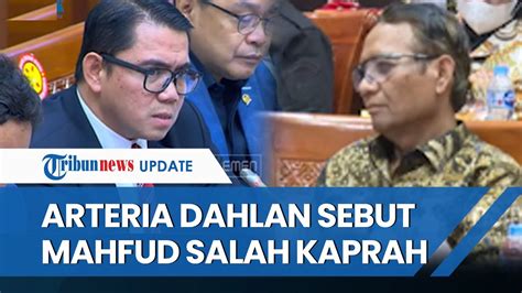 SKAKMAT Mahfud MD Arteria Dahlan Kuliti Kesalahan Mahfud Yang Sebut