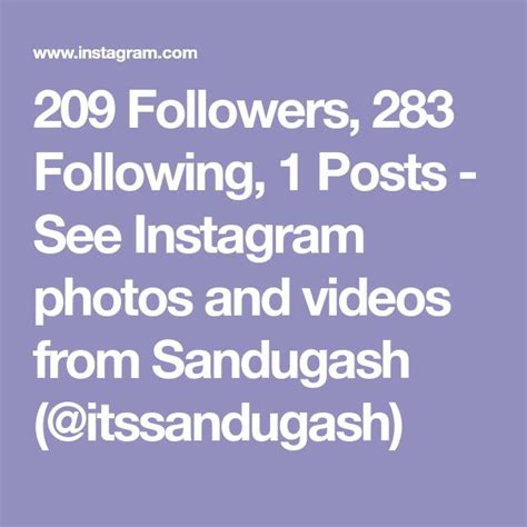 209 Followers, 283 Following, 1 Posts - See Instagram photos and videos ...