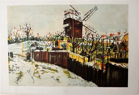 Maurice Utrillo 1883 1955 Le Moulin De La Galette Catawiki