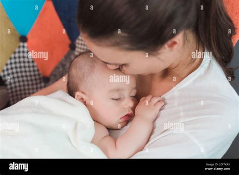 Baby Sleeping On Mom Chest Hi Res Stock Photography And Images Alamy