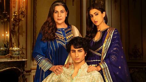 Sara Ali Khan, Amrita Singh and Ibrahim Ali Khan are elegance ...