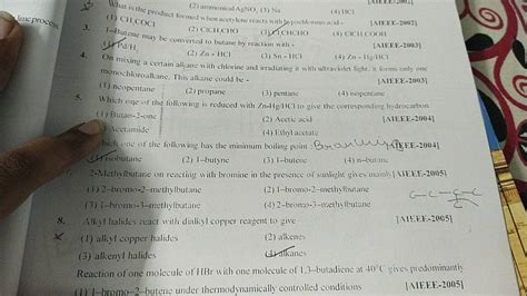 I-Butene may be converted to butane by reaction with - |AIEEE-2003] | Filo