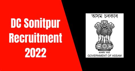 Dc Sonitpur Recruitment Lot Mandal Vacancy