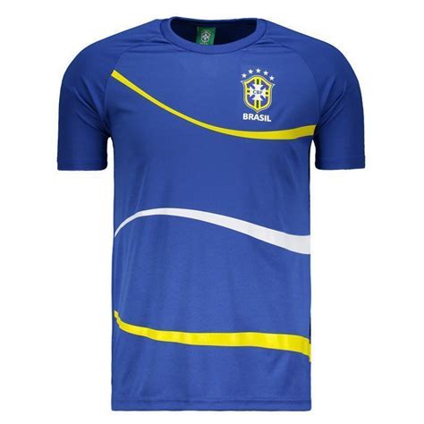 Camisa Brasil CBF Big Waves Royal FutFanatics