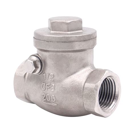 Mua DERPIPE 1 2 Inch Swing Check Valve WOG 200 PSI Stainless Steel