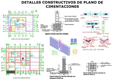 Fundaciones En Vivienda En Autocad Descargar Cad Kb Bibliocad