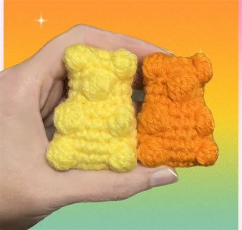 No Sew Pocket Gummy Bear Crochet Pattern Amigurumi Gummy Bear Pattern