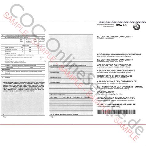 Document Coc Pour Bmw Coc Onlineservice De