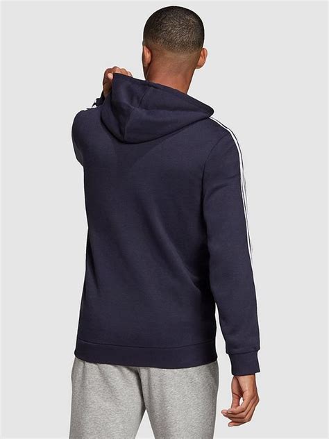 Adidas Sportswear Essentials Fleece 3 Stripes Full Zip Hoodie Ink Uk