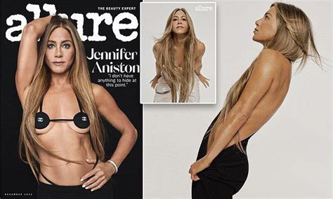 Jennifer Aniston Bares It All In Tiny Chanel Bra Jennifer Aniston