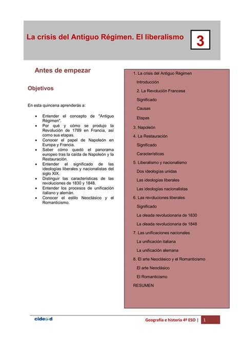 2 La crisis del Antiguo Régimen El liberalismo PDF