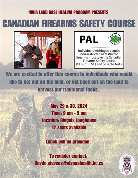 Canadian Firearms Safety Course Nisga A Valley Health Authority