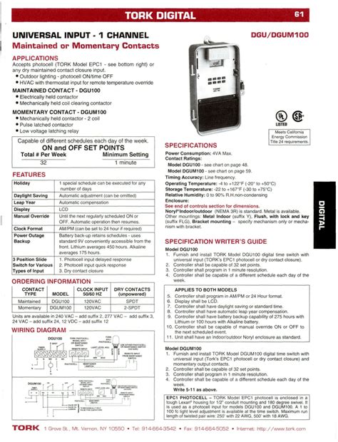 Tork Photocell Wiring Diagram