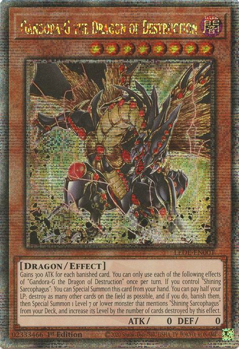 Gandora G The Dragon Of Destruction Quarter Century Secret Rare