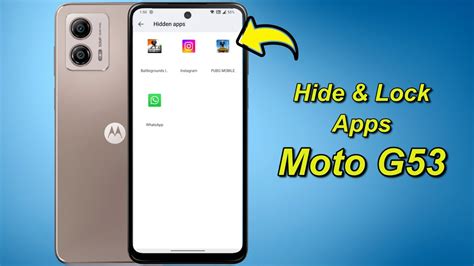 How To Hide Lock Apps In Moto G Motorola G Youtube