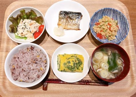 バランスのよい焼きさば食事献立 管理栄養士・調理師 とものうようこ 栄養バランスのとれた献立のつくり方