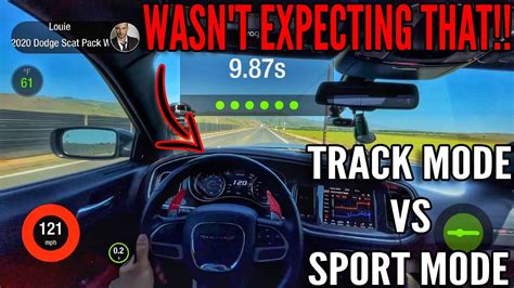 Track Mode Vs Sport Mode 60 130 Dodge Charger 392 Scat Pack Dragy Test