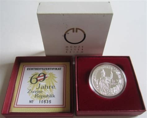 Austria Euro Years Second Republic Silver Proof Mago Mue