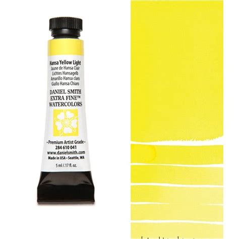 Daniel Smith Extra Fine Watercolor Hansa Yellow Light 5 Ml Tube