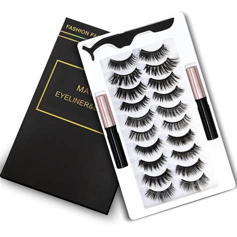 Amazon Magnetic Eyelashes And Eyeliner Kit 3D Natural Look