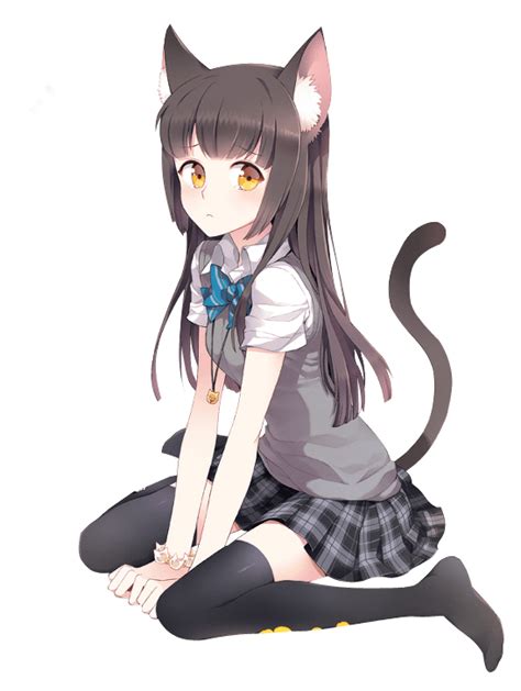 Cat Girl Uniforme Escolar Png Transparente Stickpng