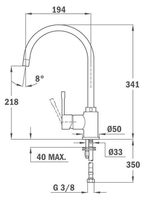 Teka SP 995 Inox Grifo Caño Alto Giratorio Monomando