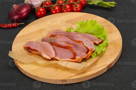 Sliced Smoked Duck Breast Served Salad Stock Photo At Vecteezy