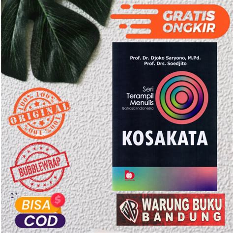 Jual Buku Seri Terampil Menulis Bahasa Indonesia Kosakata Prof Dr